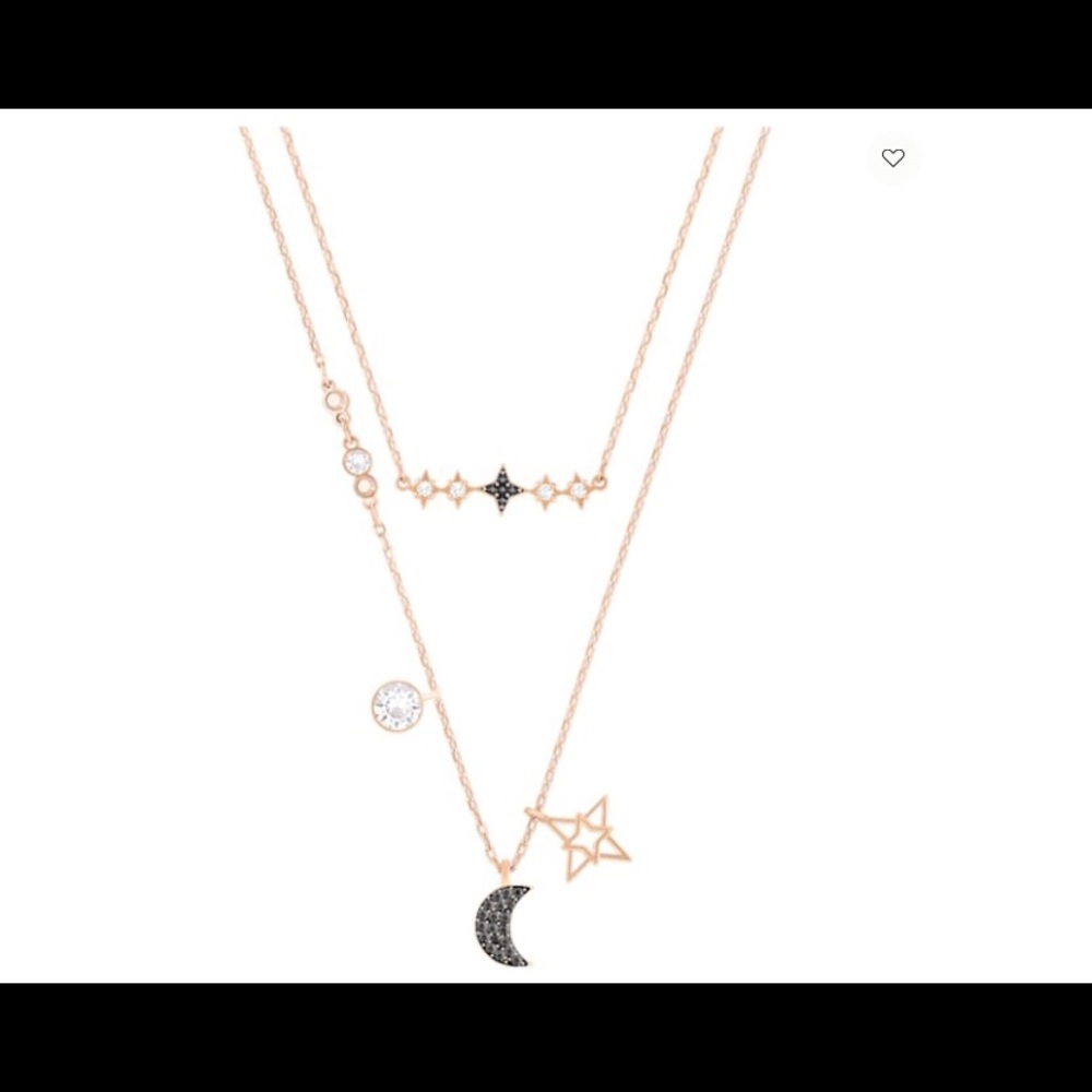 Swarovski Symbolic Moon Star necklace